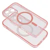 Futrola CLEAR MAGSAFE za IPHONE 16 Pro roze sa sljokicama