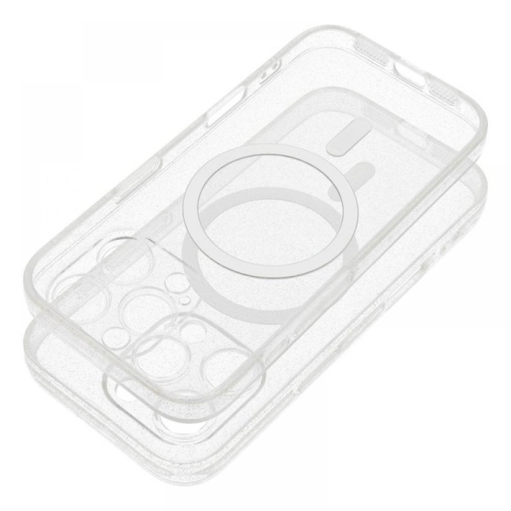 Futrola CLEAR MAGSAFE za IPHONE 16 Pro Max providna sa sljokicama