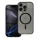 Futrola CLEAR MAGSAFE za IPHONE 16 Pro Max crna sa sljokicama