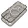 Futrola CLEAR MAGSAFE za IPHONE 16 crna sa sljokicama