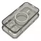 Futrola CLEAR MAGSAFE za IPHONE 15 crna sa sljokicama