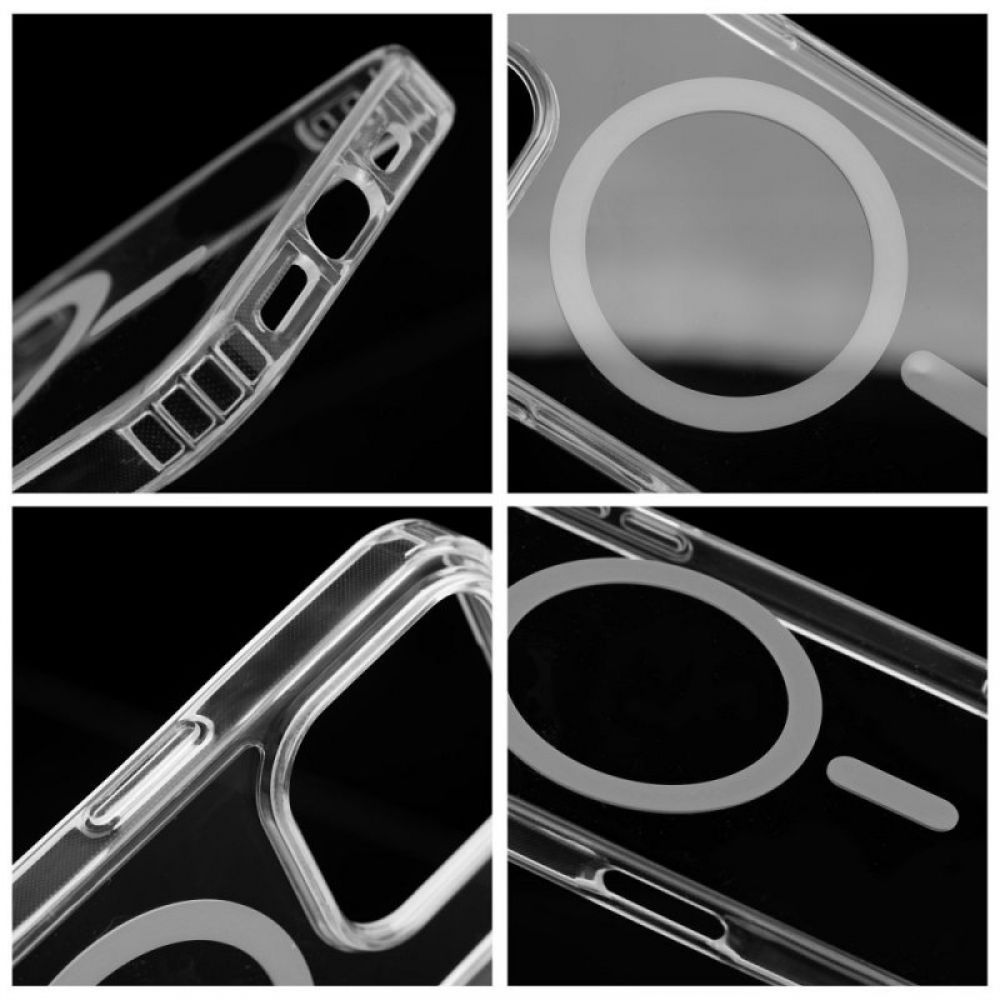 Futrola Drop Glue Mag za iPhone 17 Pro Max (celi prsten) siva
