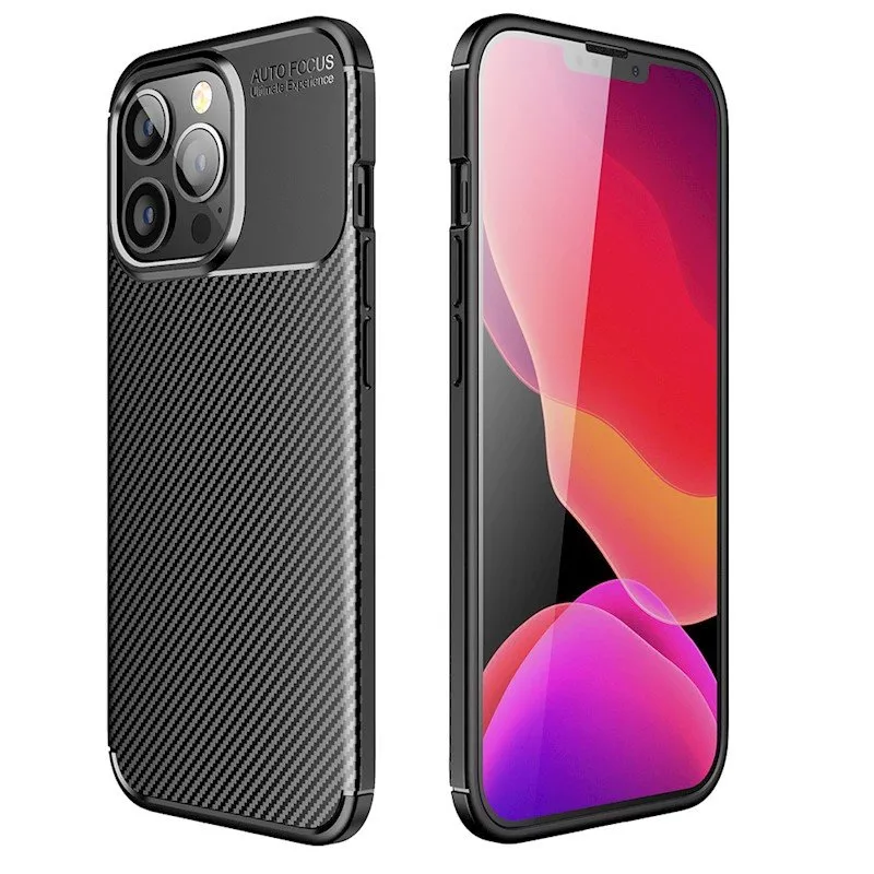 Silikonska futrola AUTO FOCUS LINE (carbon black) za Samsung Galaxy A06 4G