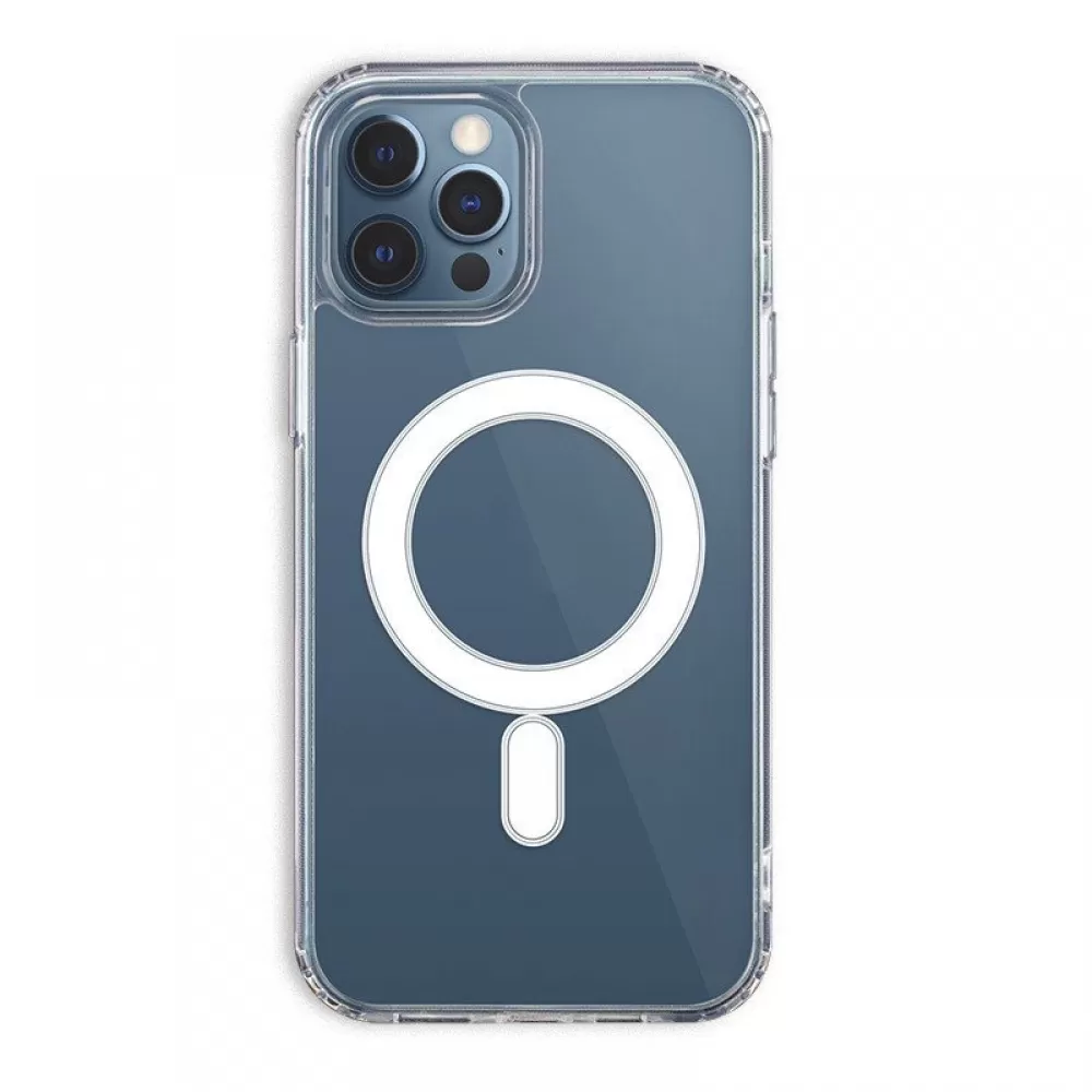 Futrola ANTI SHOCK 1.5 mm MagSafe za iPhone 16 Pro Max (6.9) providna sa velikim otvorom + dugme