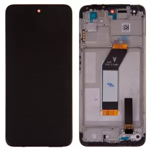 LCD + touchscreen + frame za Xiaomi Redmi 10 (2021) BLACK / TARNISH FULL ORG SP - K