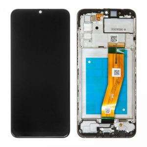 LCD + touchscreen + frame za Samsung A025G/M025 (A02s/M02s-2020) crni  EU COCKDE