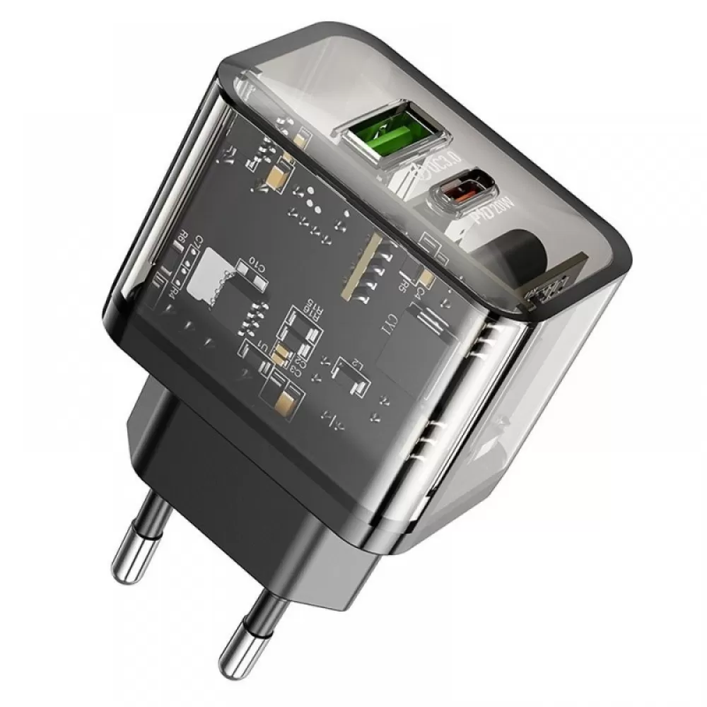 HOCO zidni punjac USB A + Type C PD QC3.0 3A 20W N34 providan