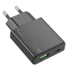 HOCO tanki zidni punjac USB A + Type C PD QC3.0 3A 20W N38 crni