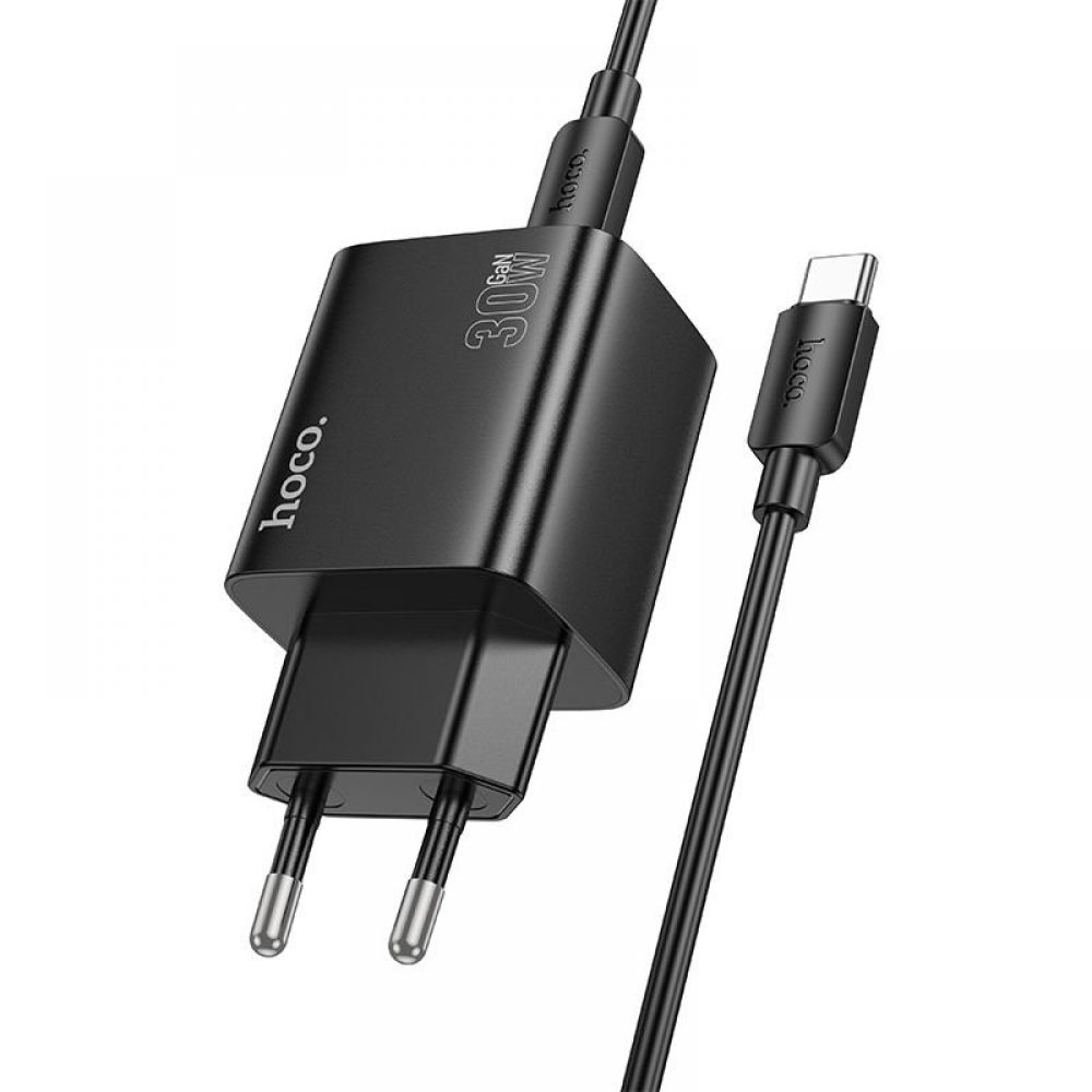 HOCO punjac 2 x Type C + 2 x USB A + kabl Type C na Type C PD QC3.0 3A 30W N56 crni