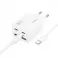 HOCO punjac 2 x Type C + 2 x USB A + kabl Type C na Type C PD QC3.0 3A 30W N56 beli