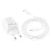 HOCO punjac 2 x Type C + 2 x USB A + kabl Type C na Lightning PD QC3.0 3A 20W N55 beli