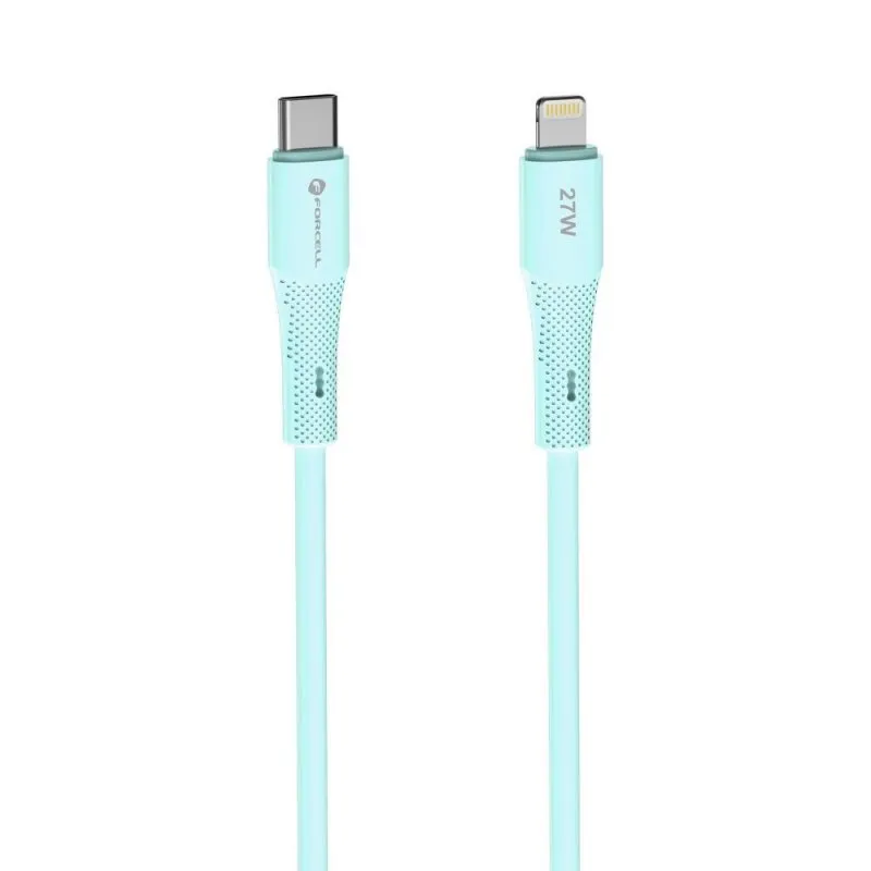 FORCELL F-ENERGY C346 kabl Type C na Lightning PD 3A 27W silikon 1 m plavi