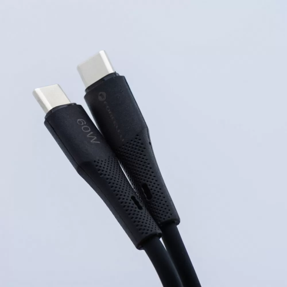 FORCELL F-ENERGY C346 kabl Type C na Lightning PD 3A 27W silikon 1 m crni