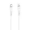 FORCELL F-ENERGY C346 kabl Type C na Lightning PD 3A 27W silikon 1 m beli