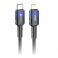 FORCELL F-ENERGY C356 kabl Type C na Lightning PD 3A 27W gradijent 1 m crni