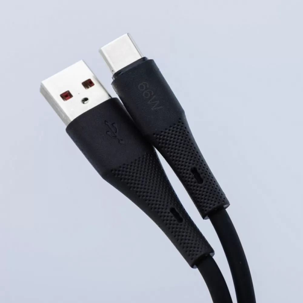 FORCELL F-ENERGY C342 kabl USB A na Type C QC4.0 3A 66W silikon 1 m crni