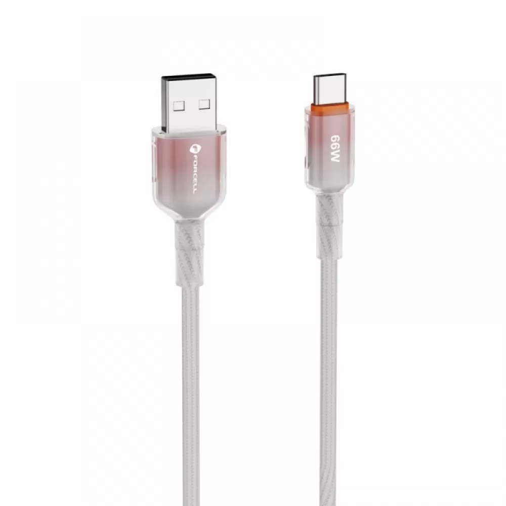 FORCELL F-ENERGY C352 kabl USB A na Type C QC4.0 3A 66W gradijent 1 m beli