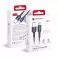 FORCELL F-ENERGY C351 kabl USB A na Micro USB QC3.0 2,4A 18W gradijent 1 m crni