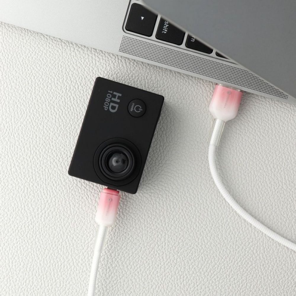 FORCELL F-ENERGY C351 kabl USB A na Micro USB QC3.0 2,4A 18W gradijent 1 m beli