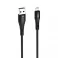 FORCELL F-ENERGY C343 kabl USB A na Lightning 2,4 A 12W silikon 1 m crni