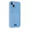 Futrola SOFT sa dzepicem (soft card) za iPhone 17 plava
