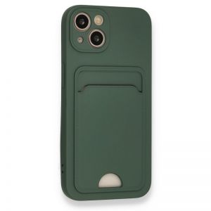 Futrola SOFT sa dzepicem (soft card) za iPhone 17 Pro maslinasto zelena