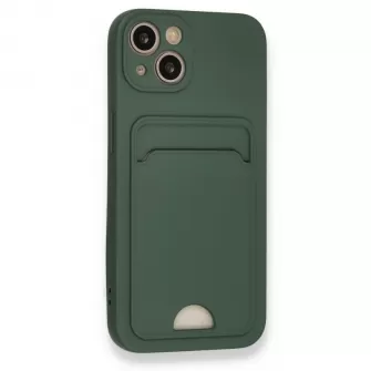 Futrola SOFT sa dzepicem (soft card) za iPhone 17 Pro maslinasto zelena