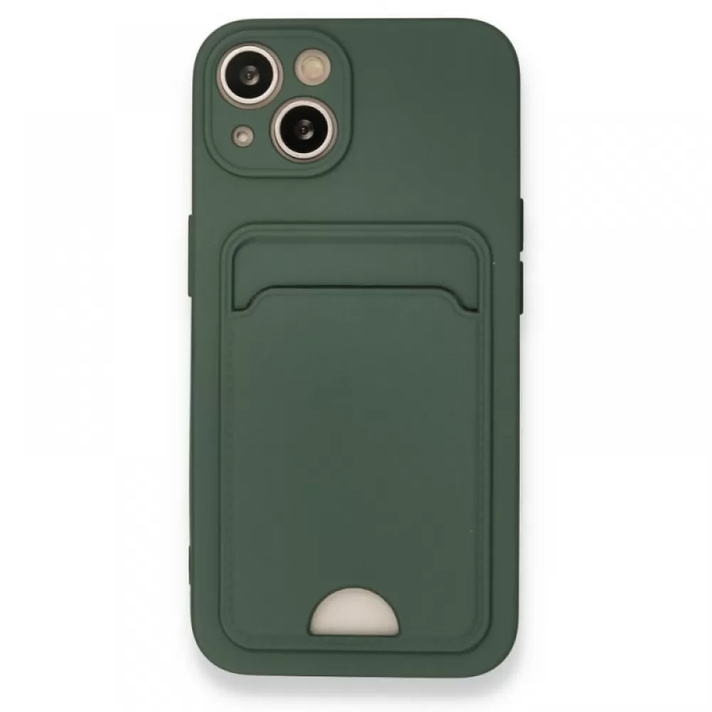 Futrola SOFT sa dzepicem (soft card) za iPhone 17 Pro maslinasto zelena