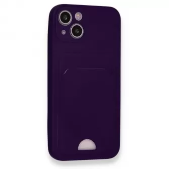 Futrola SOFT sa dzepicem (soft card) za iPhone 17 Pro ljubicasta