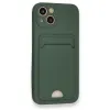 Futrola SOFT sa dzepicem (soft card) za iPhone 17 Pro Max maslinasto zelena