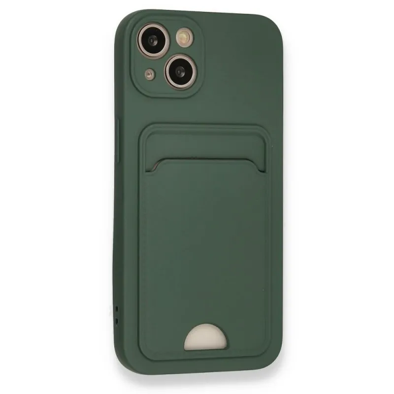 Futrola SOFT sa dzepicem (soft card) za iPhone 17 Pro Max maslinasto zelena