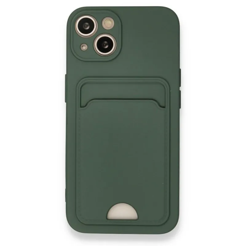 Futrola SOFT sa dzepicem (soft card) za iPhone 17 Pro Max maslinasto zelena