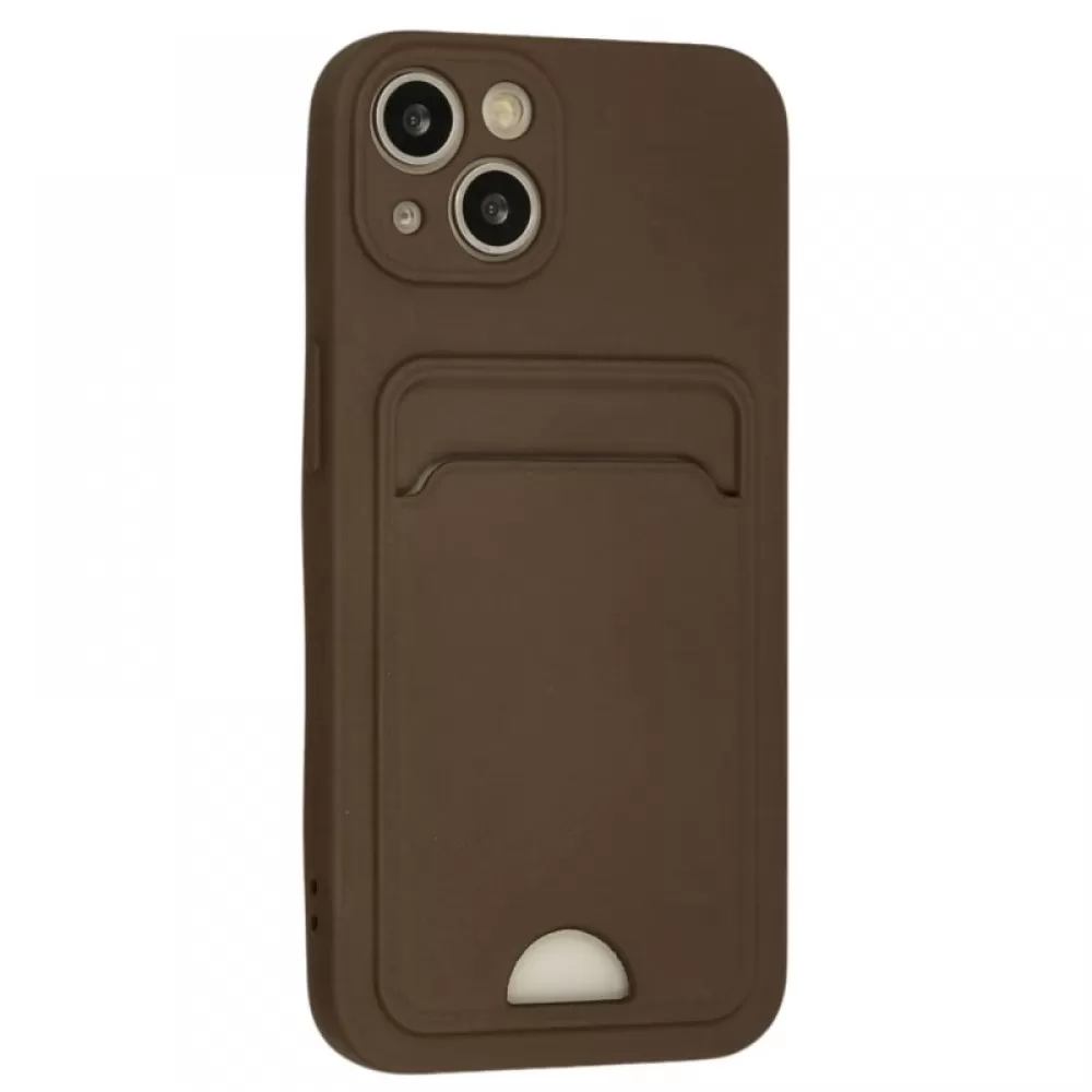 Futrola SOFT sa dzepicem (soft card) za iPhone 17 Pro Max braon