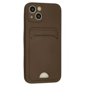 Futrola SOFT sa dzepicem (soft card) za iPhone 17 Pro Max braon