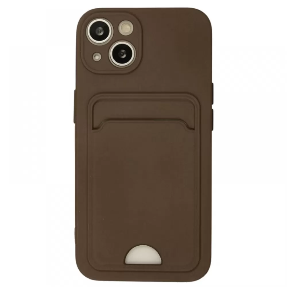 Futrola SOFT sa dzepicem (soft card) za iPhone 17 Pro Max braon