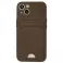 Futrola SOFT sa dzepicem (soft card) za iPhone 17 Pro Max braon