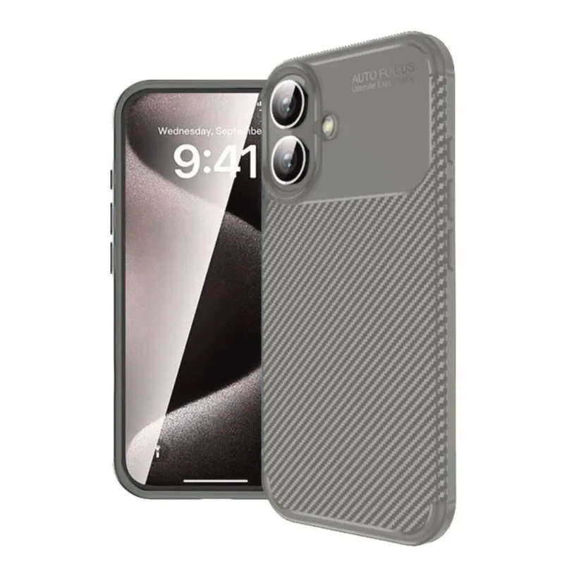 Futrola AUTO FOCUS LINE za iPhone 17 Pro Max / iPhone 18 Pro Max siva