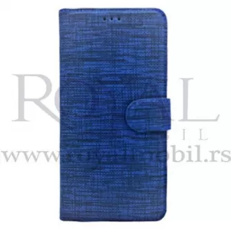 Futrola TEXTILE FLIP za Samsung Galaxy A02S / A03S plava