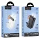 Powerbank Hoco 10000 mAh sa ugradenim kablovima USB A + USB C+ Lightning + Micro USB i dvojnim svetlom J151 crni