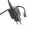 HOCO punjac USB A + Type C + kabl Type C na Lightning PD QC 3A 20W N41 crni