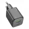 HOCO punjac USB A + Type C PD QC 3A 20W N41 crni