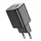 HOCO punjac USB A + Type C PD QC 3A 20W N41 crni