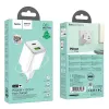 HOCO punjac USB A + Type C PD QC 3A 20W N41 beli