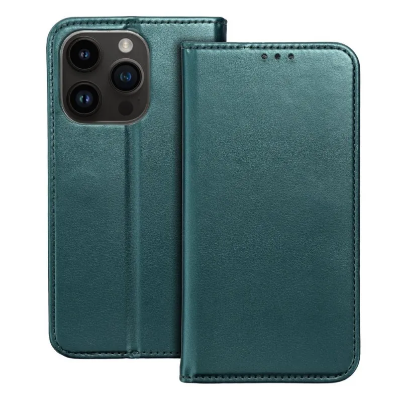 Futrola flip SMART MAGNETO BOOK za iPhone 17 Air tamno zelena