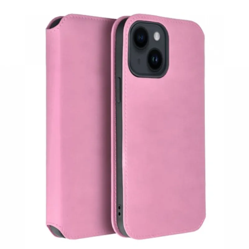 Futrola flip DUAL POCKET BOOK za iPhone 17 Air svetlo roze