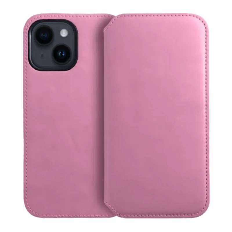 Futrola flip DUAL POCKET BOOK za iPhone 17 Air svetlo roze