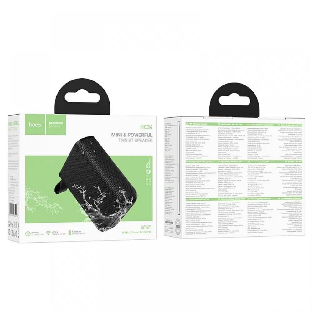 Zvucnik bluetooth Hoco 5W 1200 mAh HC34 crni
