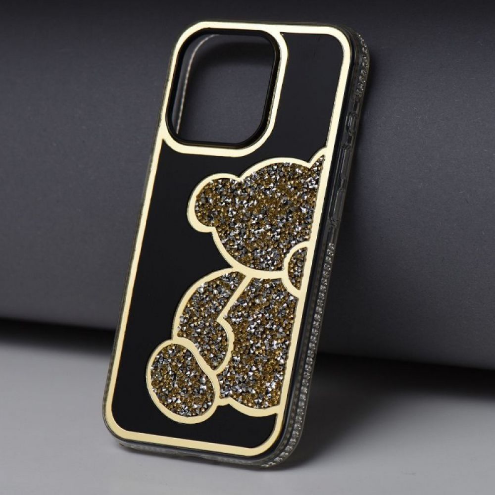 Futrola TEDDY BEAR za iPhone 17 zlatna