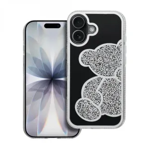Futrola TEDDY BEAR za iPhone 17 srebrna