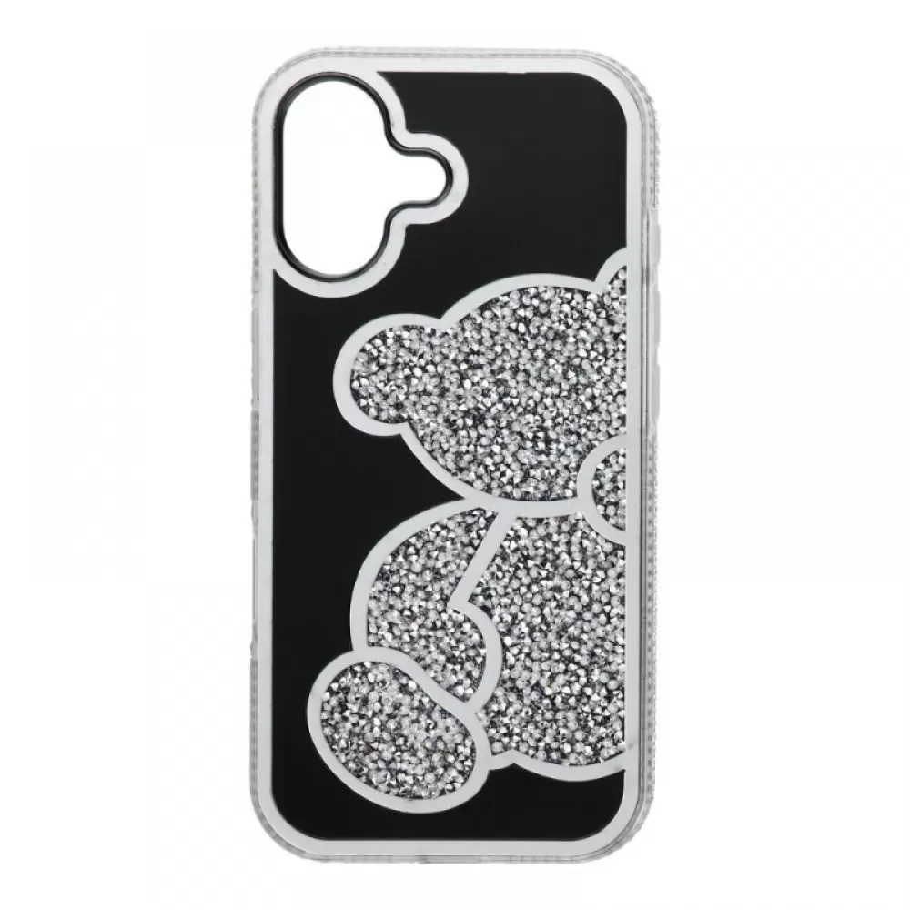 Futrola TEDDY BEAR za iPhone 17 srebrna